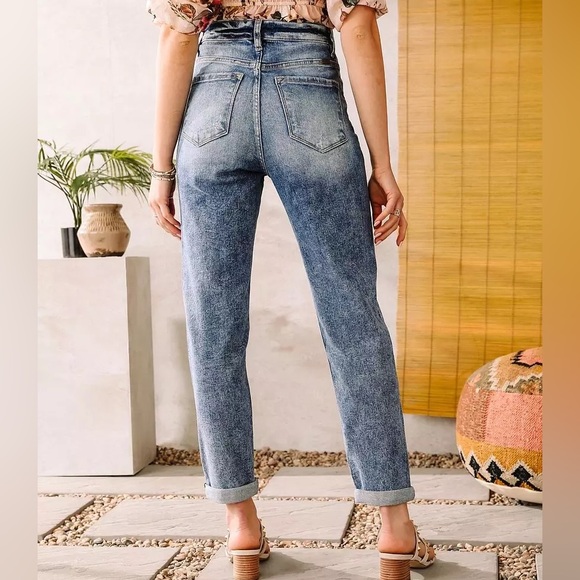 KanCan Signature Baggy Fit Stretch Denim Jeans Ultra High Rise in Juniper 29 - Picture 8 of 15